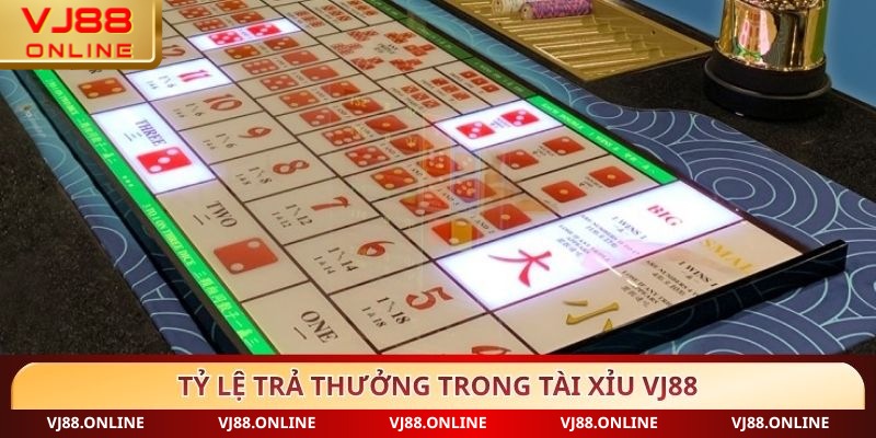 Tỷ lệ trả thưởng trong Tài xỉu VJ88